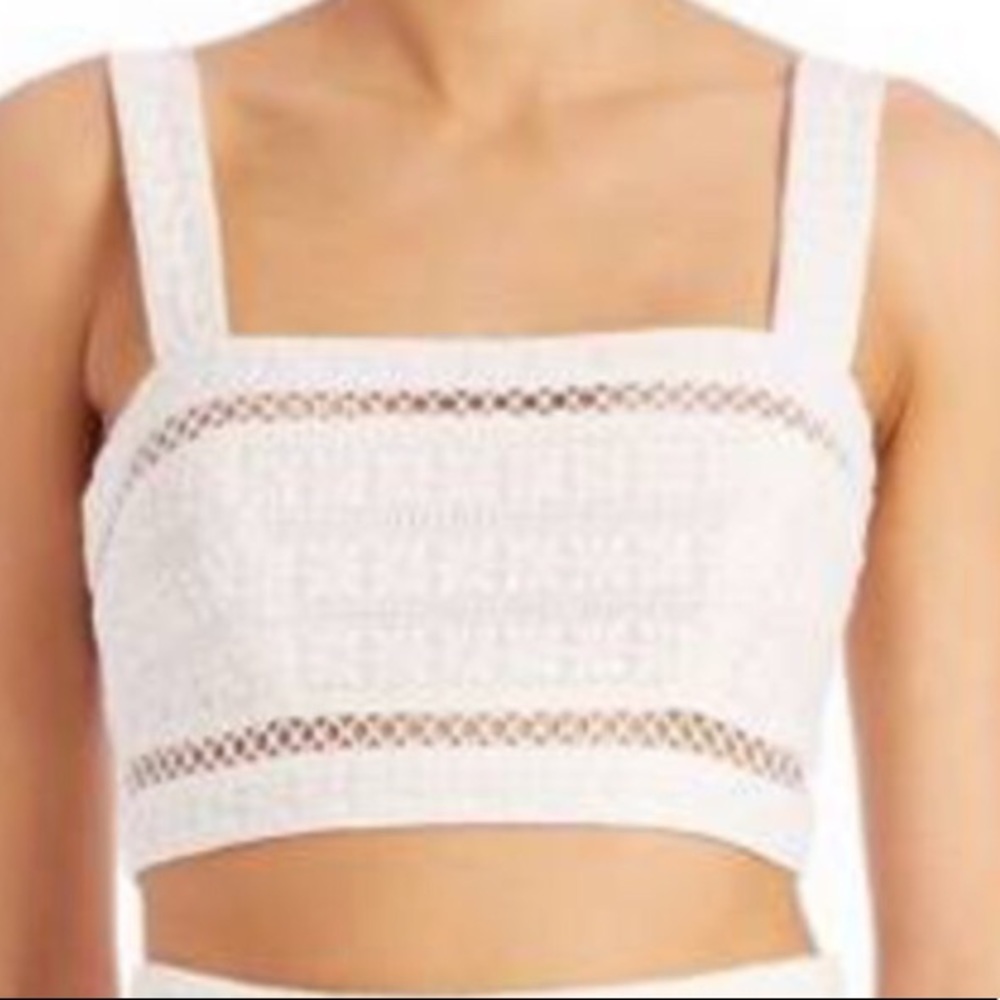 Zimmerman white crop top